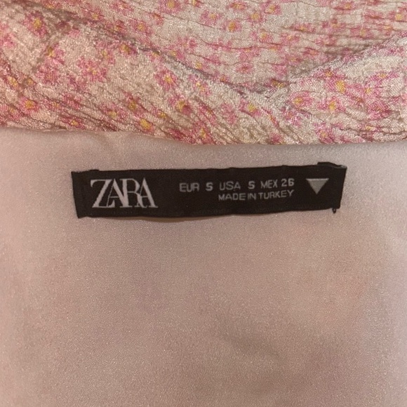 𝐍𝐖𝐎𝐓 𝐙𝐀𝐑𝐀 𝐏𝐢𝐧𝐤 𝐅𝐥𝐨𝐫𝐚𝐥 𝐑𝐮𝐜𝐡𝐞𝐝 𝐏𝐫𝐢𝐧𝐭𝐞𝐝 𝐃𝐫𝐞𝐬𝐬 - Picture 7 of 8